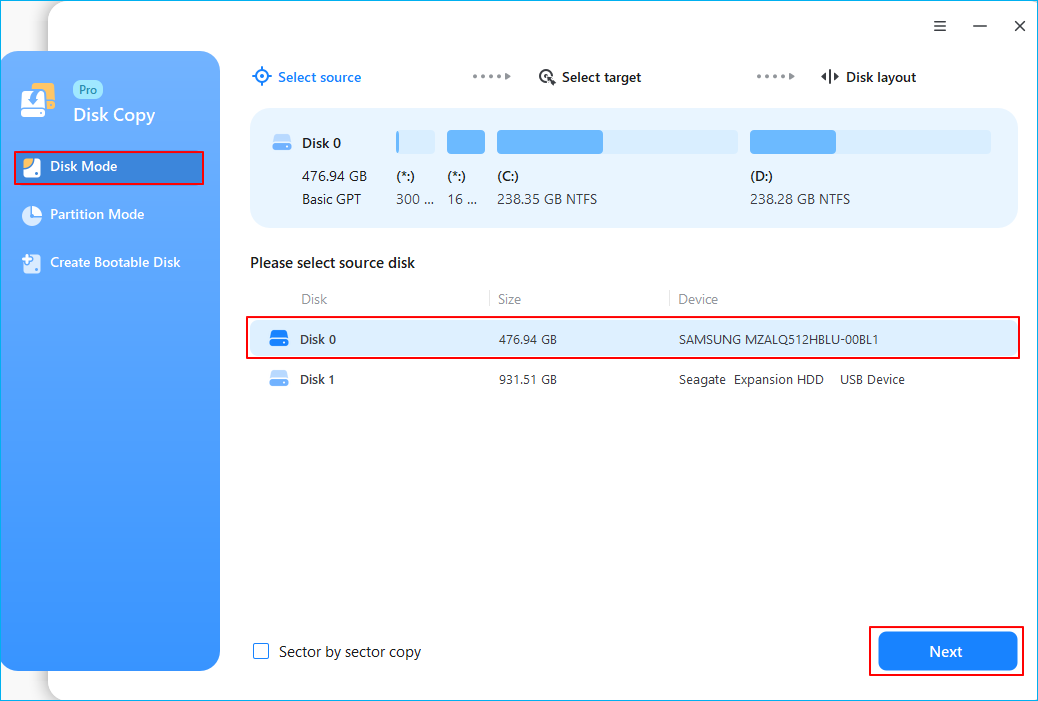 Select Source USB